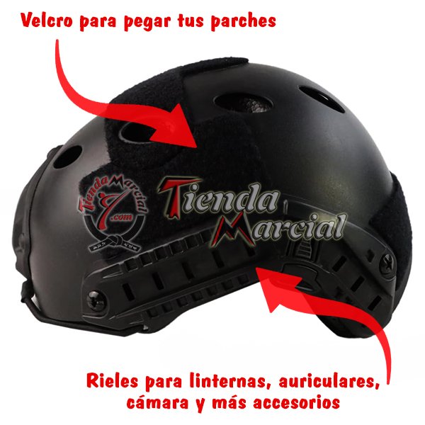 Casco Táctico Militar Mich 2000 para Airsoft, Ejército, Armada, Rappel