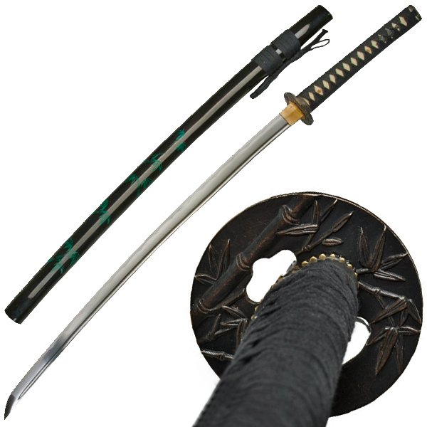 Katana, espada Samurai original fabricada a mano en acero al carbono 1045