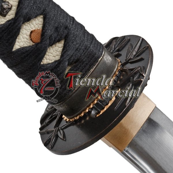 Katana, espada Samurai original fabricada a mano en acero al carbono 1045