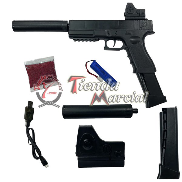 Pistola de Hidrogel Tipo Glock de gran potencia para práctica de tiro, airsoft
