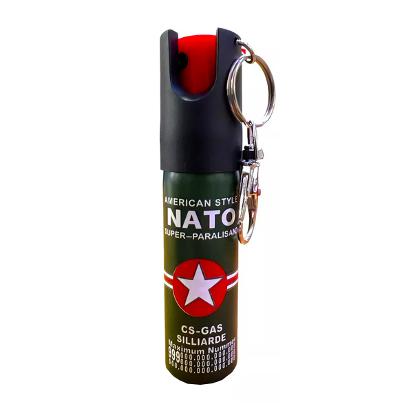 Gas pimienta llavero Nato para seguridad, protección y defensa personal