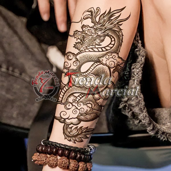 Tattoo - Tatuaje temporal con diseño oriental y de artes marciales