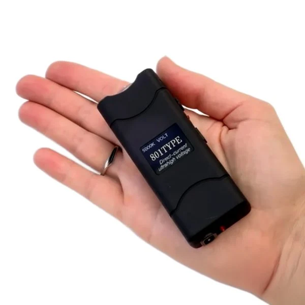 Taiser Electroshock Mini con linterna integrada, defensa personal compacta y recargable
