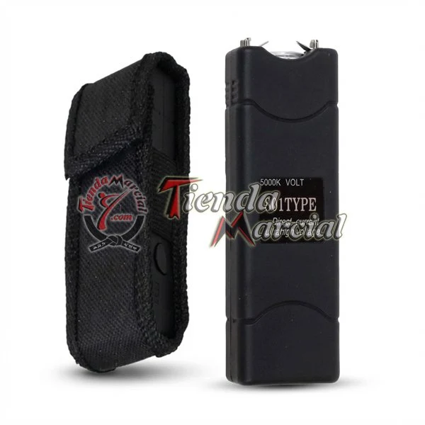 Taiser Electroshock Mini con linterna integrada, defensa personal compacta y recargable