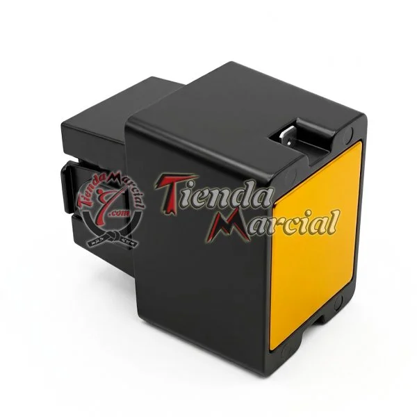 Dos cartuchos de repuesto para pistola taser 80KV vistos en perspectiva lateral
