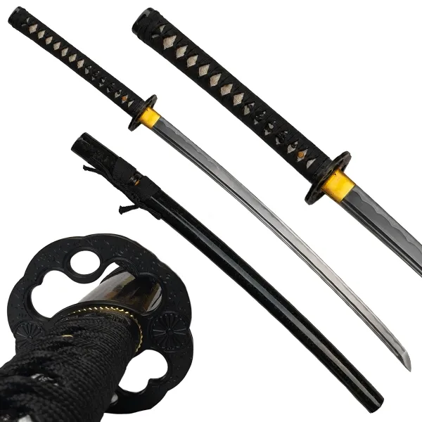 Katana Mitsugumo Funcional 1045, espada samurai en acero al carbono para iaidō y kenjutsu