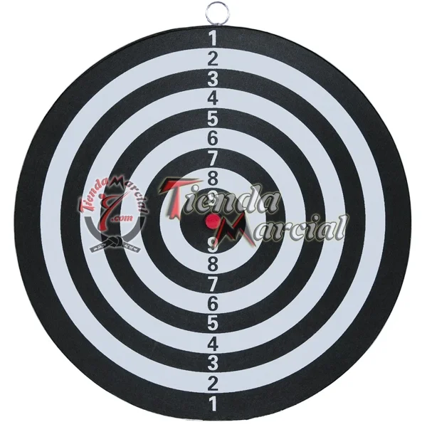 Tablero de dardos doble cara 12 pulgadas para juegos de puntería, incluye 4 dardos con punta metálica