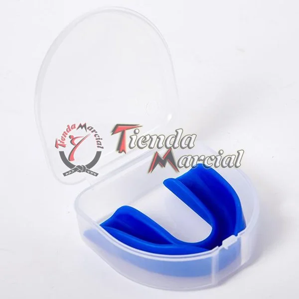 Protector bucal sencillo con estuche, termoformable para boxeo, artes marciales y MMA