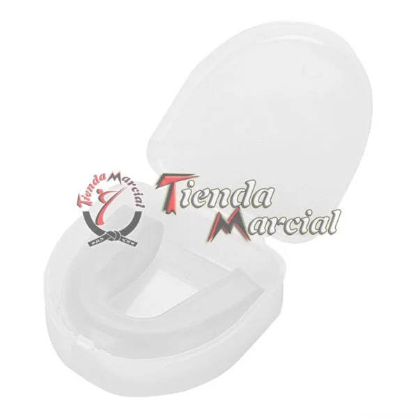 Protector bucal sencillo con estuche, termoformable para boxeo, artes marciales y MMA