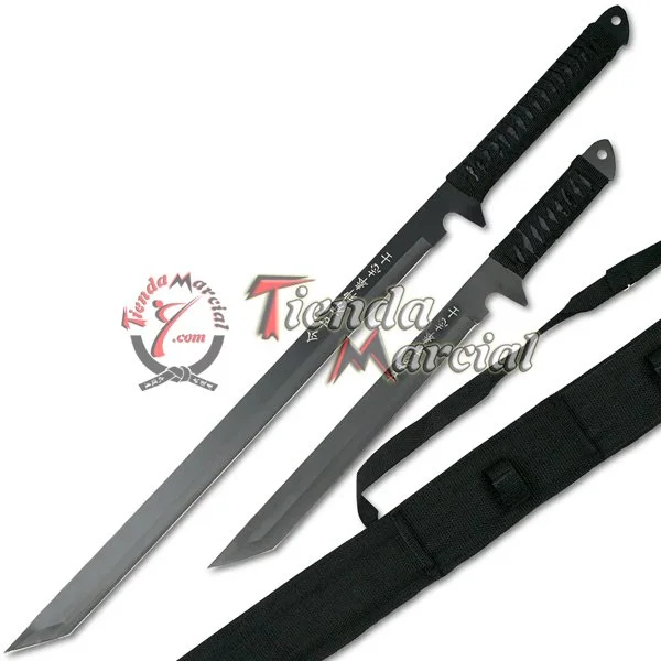 Espadas Ninja Kombat, presentación completa con estuche para Ninjutsu