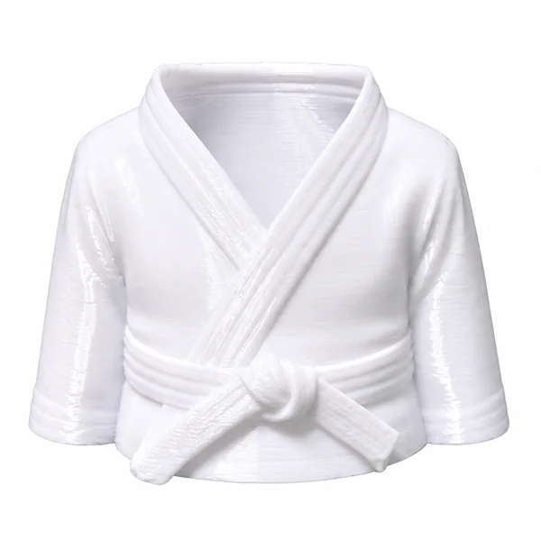 Portalápices de karate con forma de uwagi blanco y cinturón, para pintar