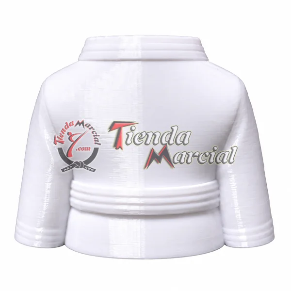 Portalápices uniforme de karate - vista posterior del uwagi en PLA blanco
