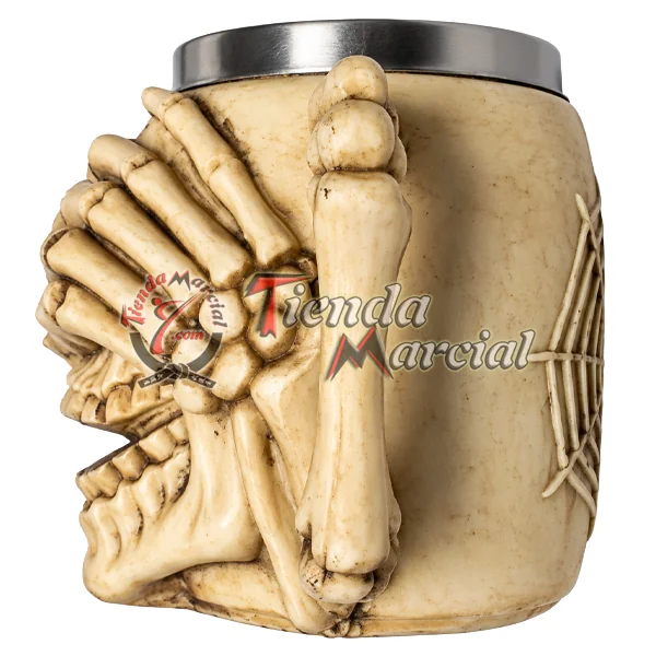 Mug calavera Mizaru - asa en forma de hueso