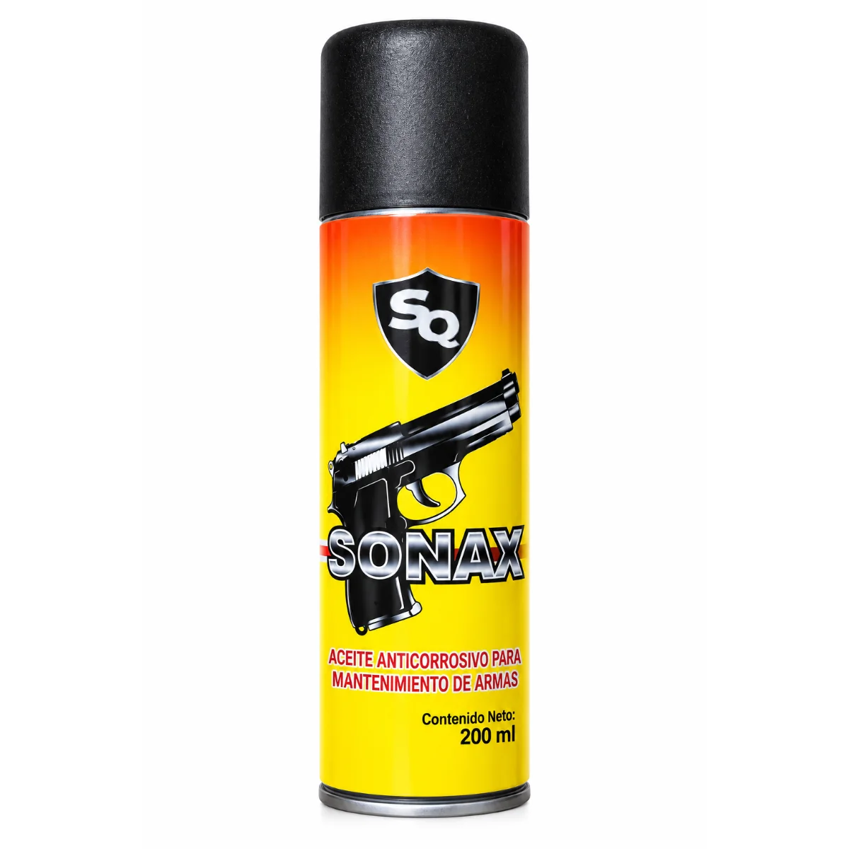 Aceite anticorrosivo SQ Sonax en aerosol de 200 ml para mantenimiento de armas de fuego y espadas